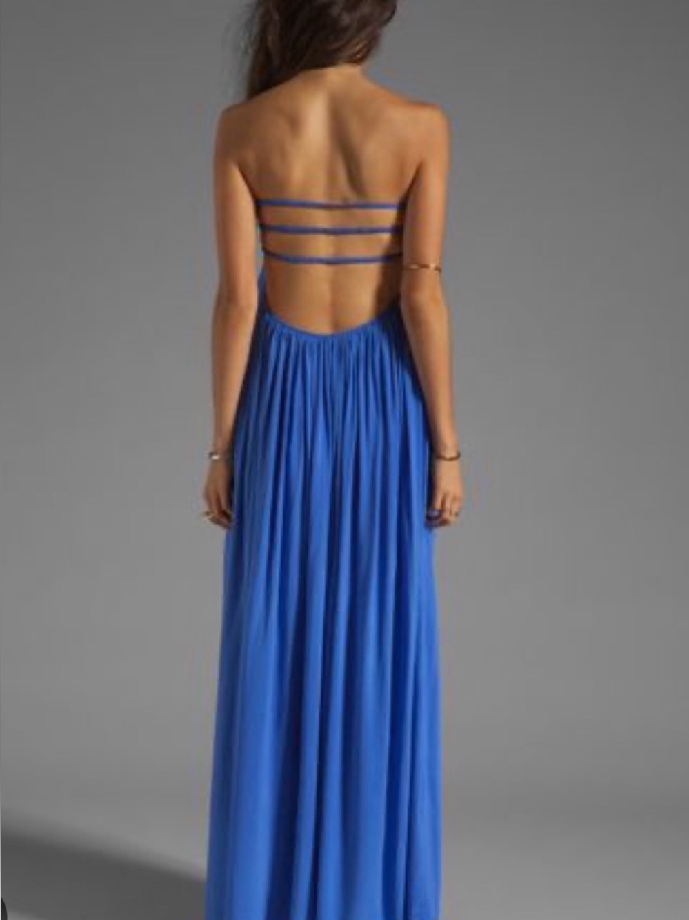 Indah Flamingo Maxi Dress in Navy